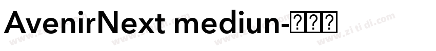 AvenirNext mediun字体转换